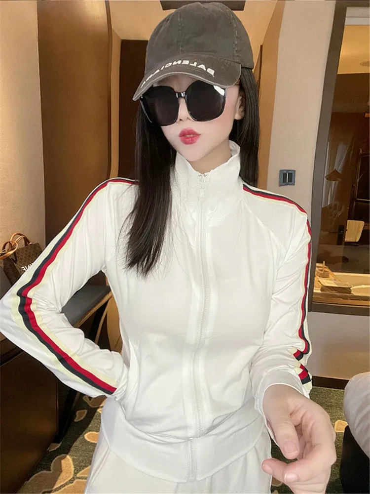 Coat Women's Short Sports Milk Silk Mask Sun Protection Clothing