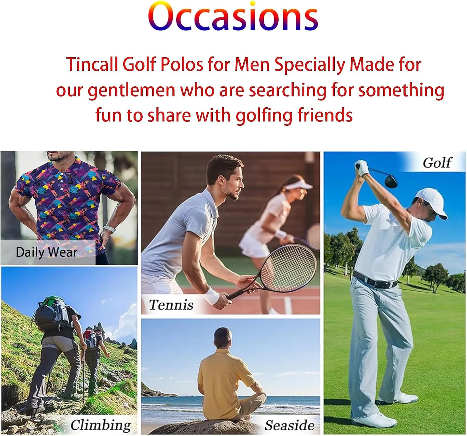 Golf Shirts for Men,Dry Fit Athletic Short Sleeve Polo Shirts,Performance 4 Way Stretch Golf Polos with UPF 50