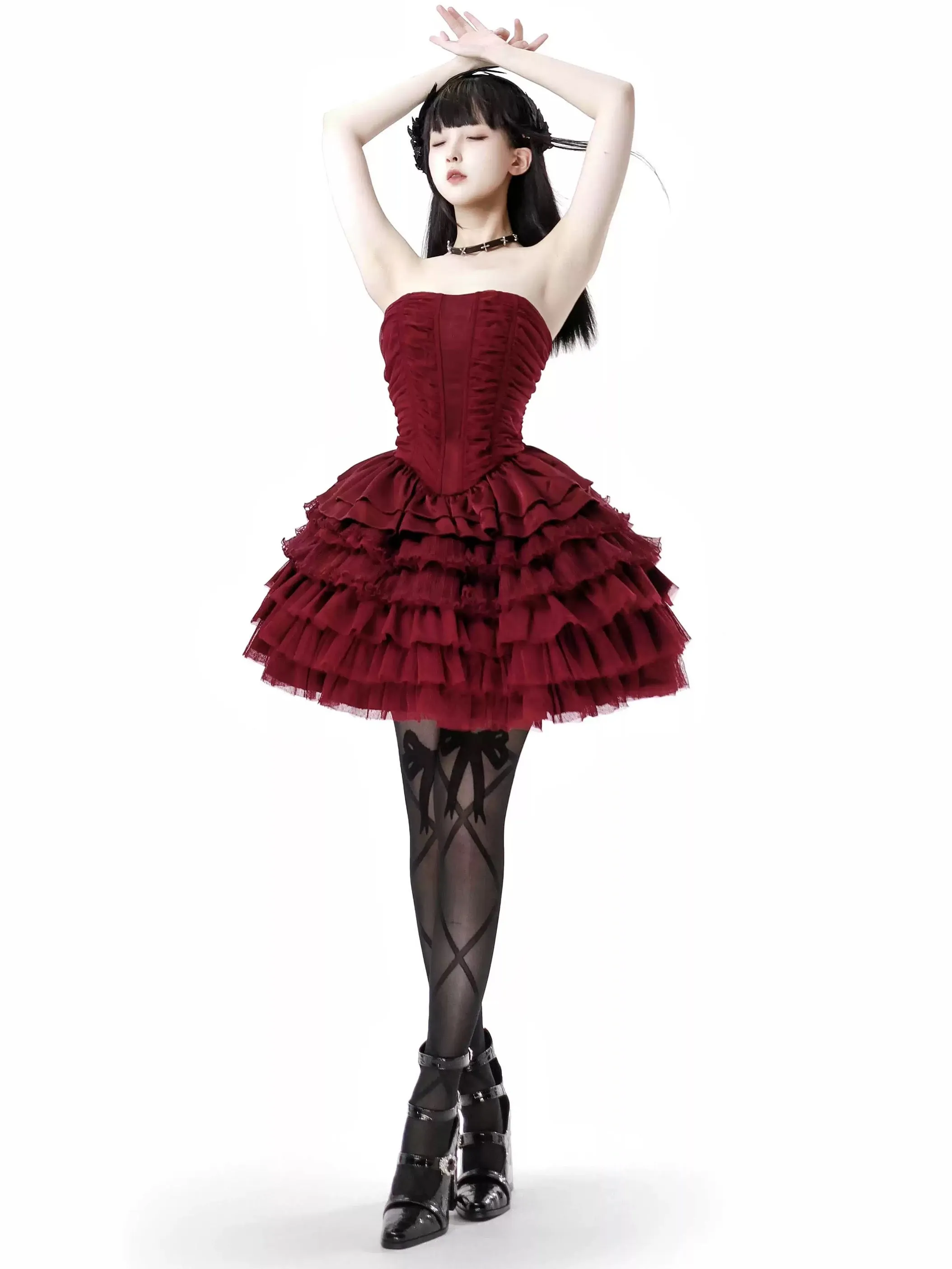 I know I’m your favorite princess cake style corset top dress set