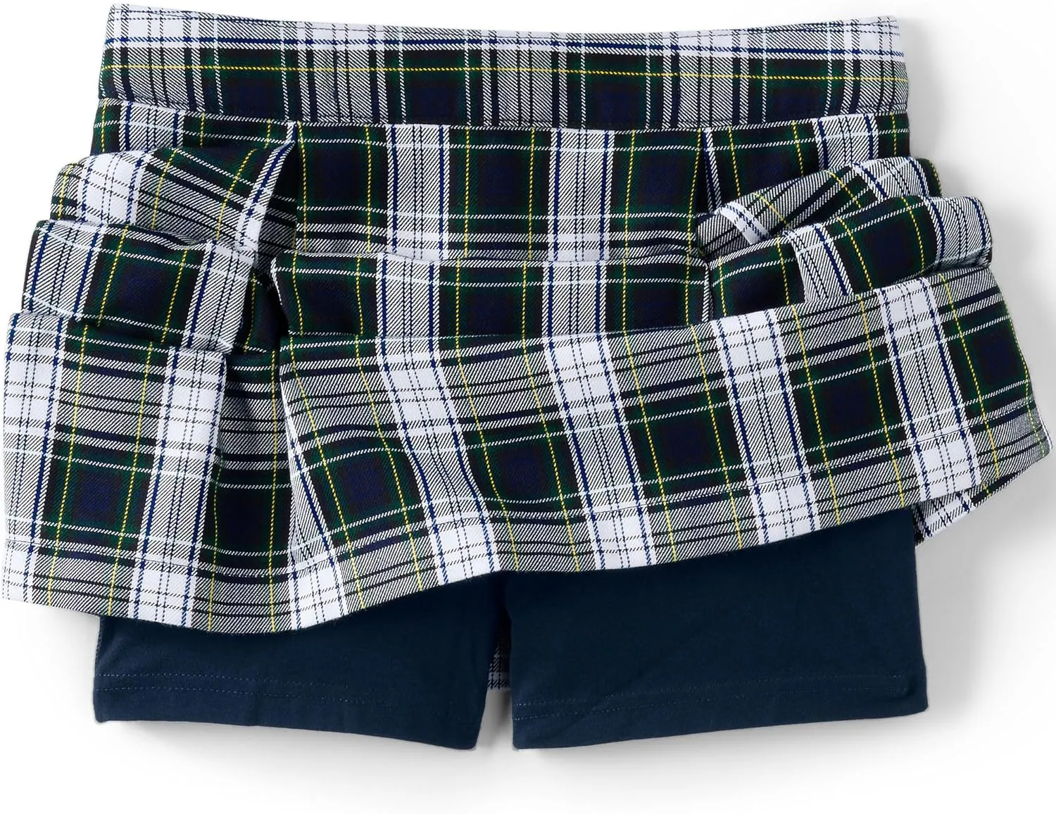 Lands' End School Uniform Girls Plaid Skort Top of Knee