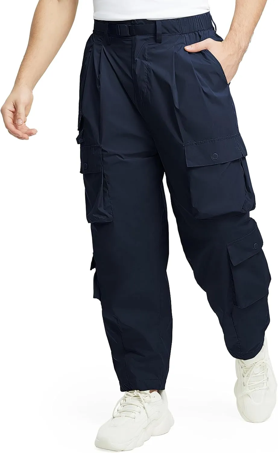 Mens Casual Pants Hiking Pants Cargo Pants Loose Elastic Waist Running Joggers Outdoor Pants