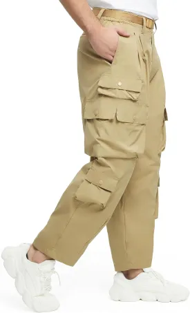 Mens Casual Pants Hiking Pants Cargo Pants Loose Elastic Waist Running Joggers Outdoor Pants