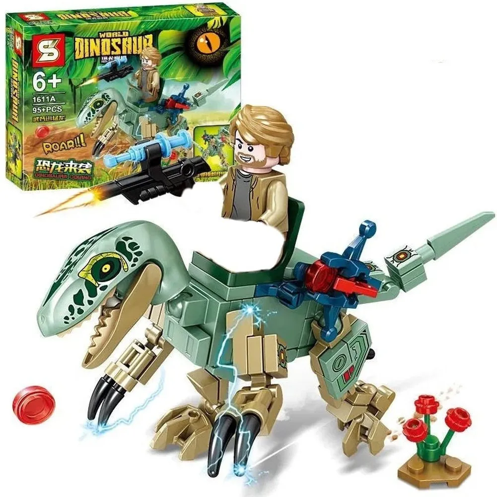 MOC  Compatible  Prehistoric Planet Jurassic Age Dinosaur Brick Compatible dinosaur Developmental Toy Building Block Brick Toys  Boy