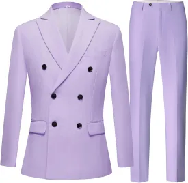 Nine Colors Men Suits 2 Piece Double Breasted Tuxedo Colored Formal Suits for Men
