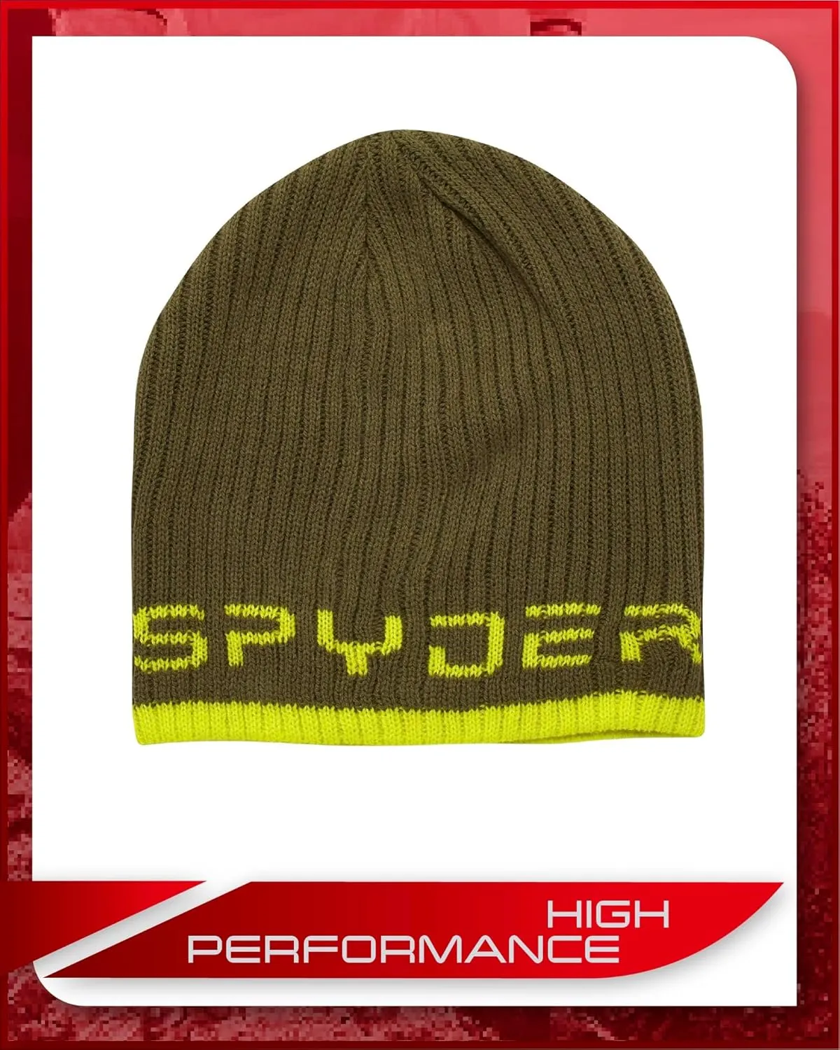 Spyder Men's Beanie - Lightweight Winter Rib Slouchy Beanie for Men - Soft and Warm Mens Beanie Hat, Skull Cap & Winter Hats