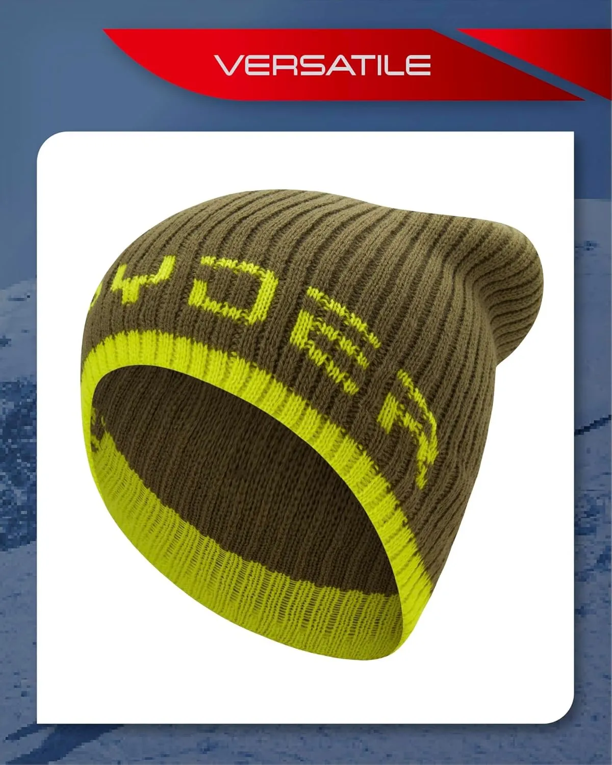 Spyder Men's Beanie - Lightweight Winter Rib Slouchy Beanie for Men - Soft and Warm Mens Beanie Hat, Skull Cap & Winter Hats