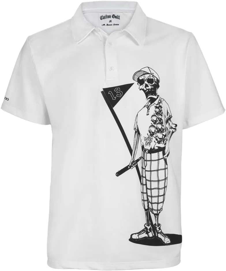 TattooGolf Men's Mr. Bones Performance Polo