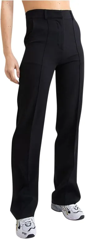 Women's Business Casual Pants Color Pants Fashion Straight-Leg Trousers Slim-Fit with Pockets Flowy Pants